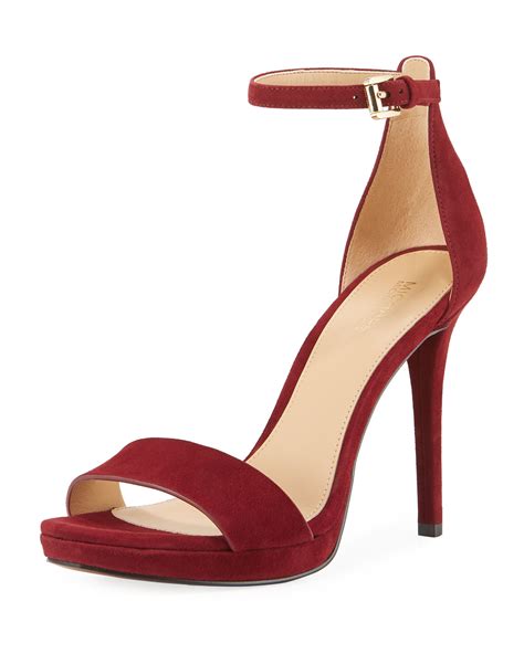 michael michael kors hutton suede sandal|MICHAEL Michael Kors Hutton Suede Platform Sandals.